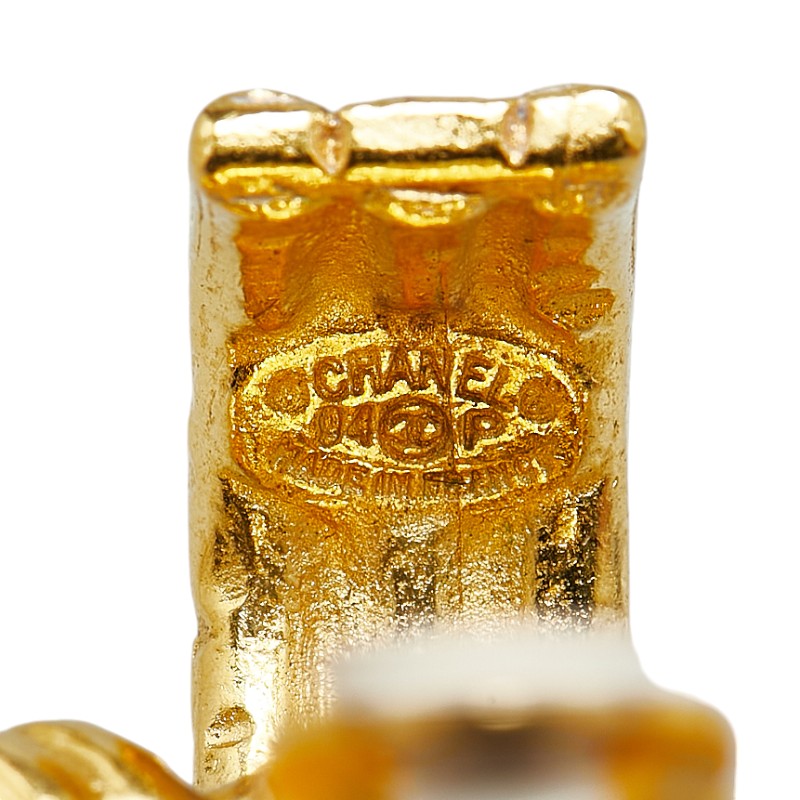 Top Quality Chanel Vintage Coco Mark Earrings Gold Plated