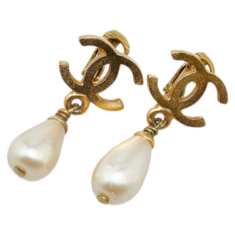 Top Quality Chanel Vintage Teardrop Swing Earrings Gold