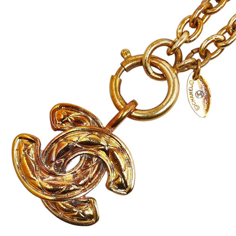 Top Quality Chanel Vintage Matelasse Coco Mark Necklace