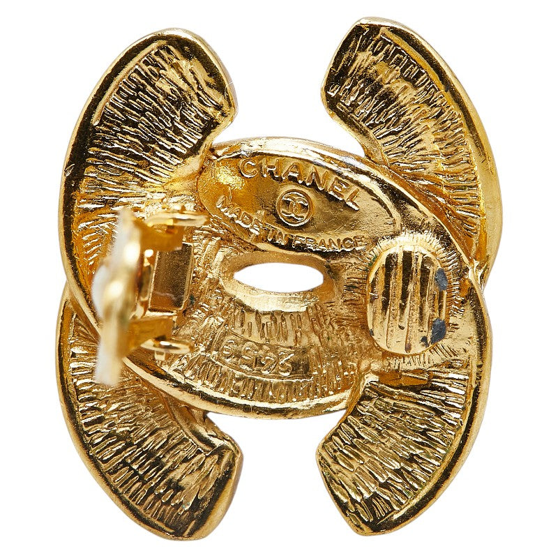 Top Quality Chanel Coco Mark Matelasse Earrings Gold