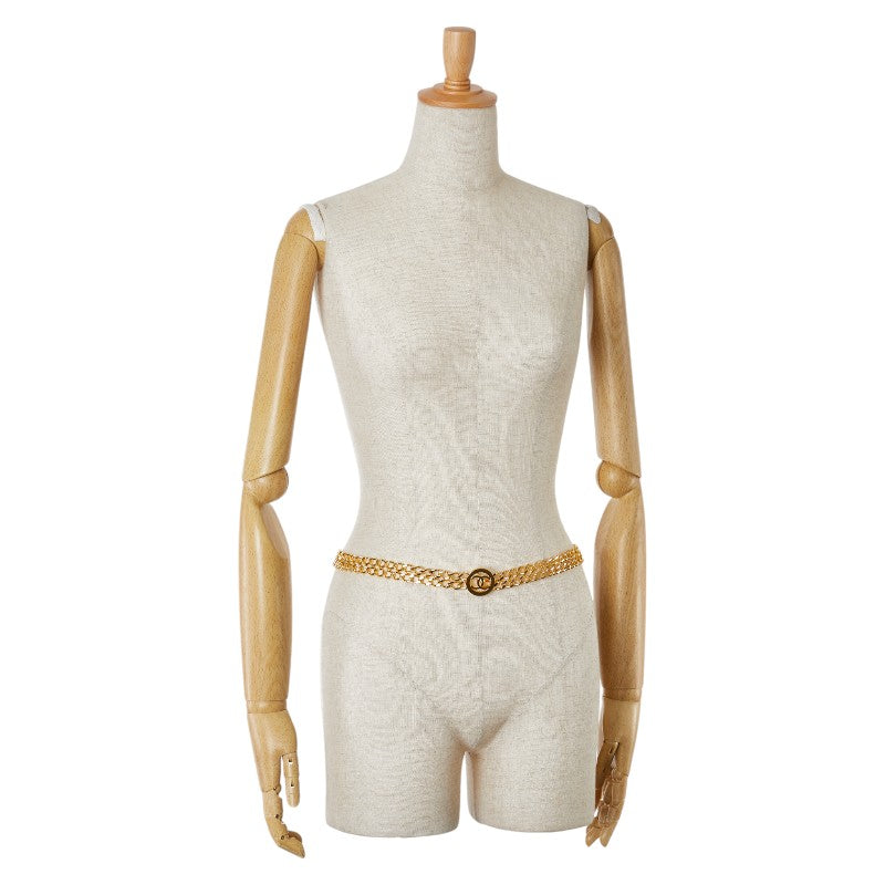 Top Quality Chanel Coco Mark Circle Chain Belt Gold