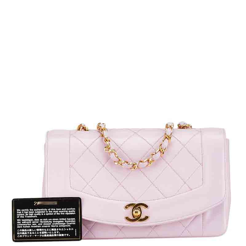 Top Quality Chanel Matelasse Diana Single Flap Pink Bag