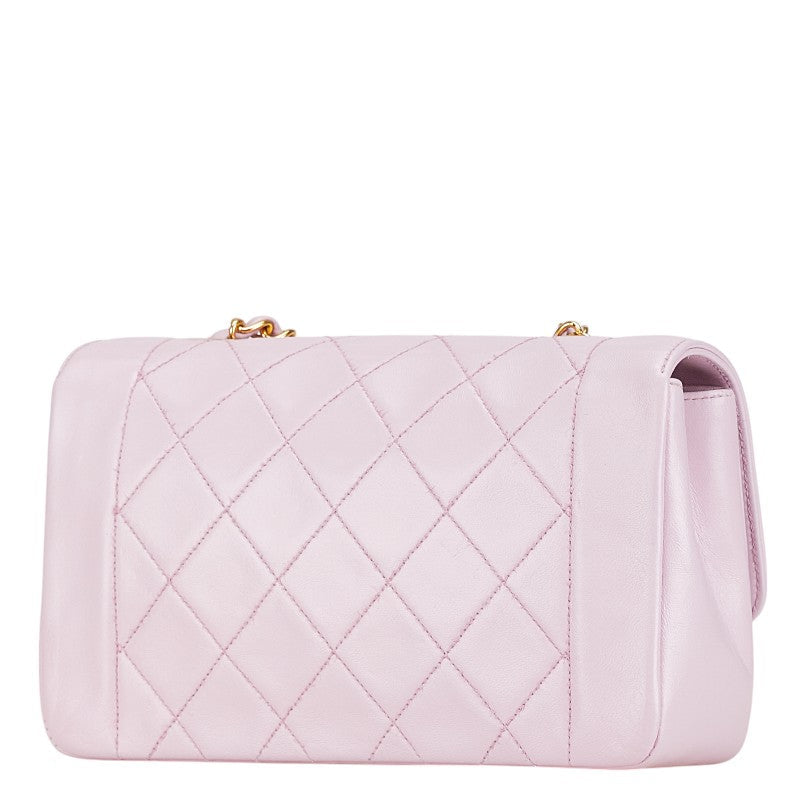Top Quality Chanel Matelasse Diana Single Flap Pink Bag