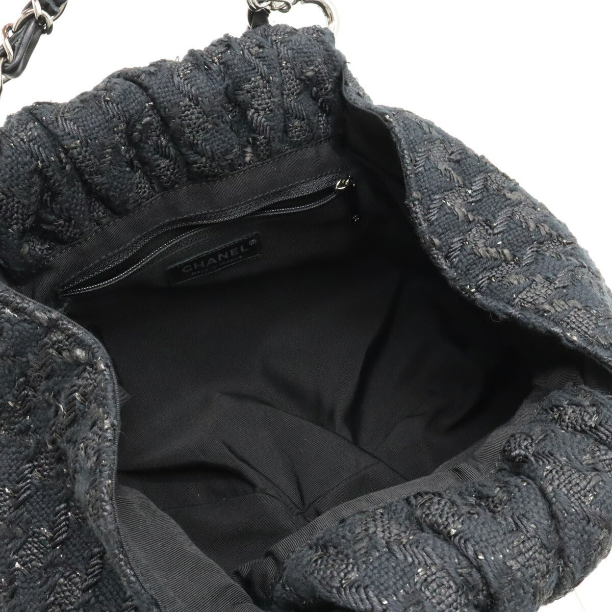 Top Quality Chanel Tweed Coco Charm Metal Handle Handbag