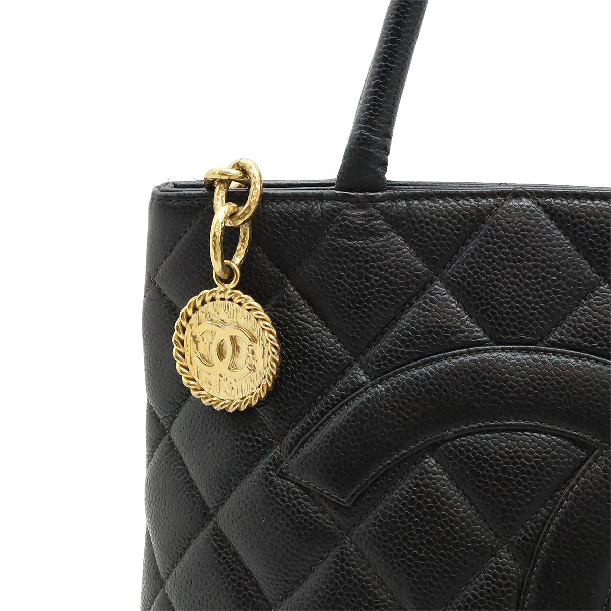 Top Quality Chanel Caviar Skin Matelasse Coco Mark Tote Bag