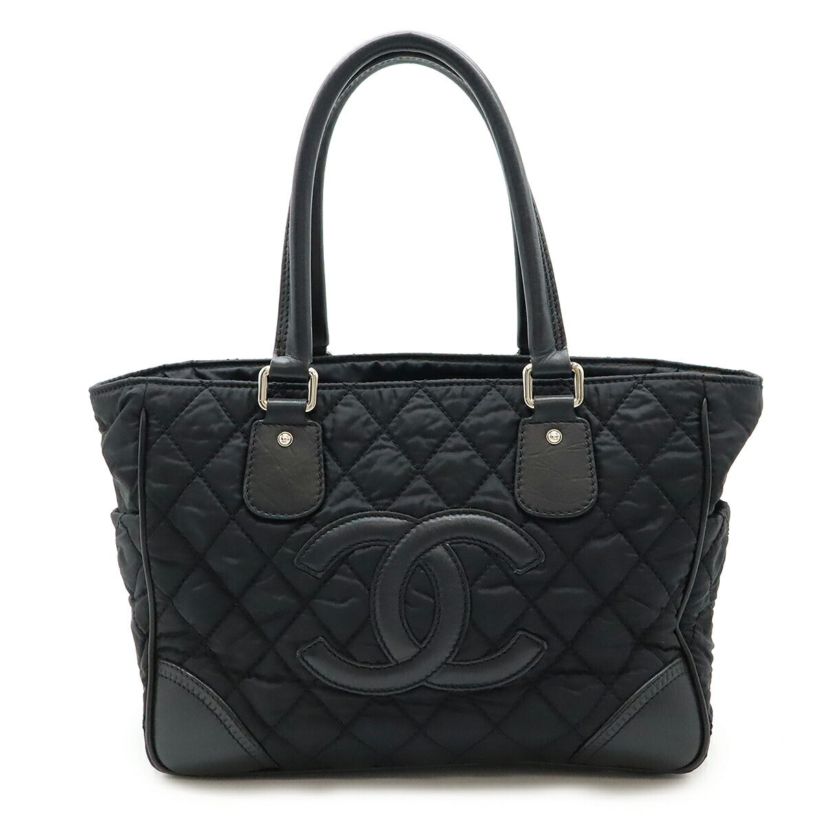 Top Quality Chanel Nylon Canvas Leather Tote Bag A33100