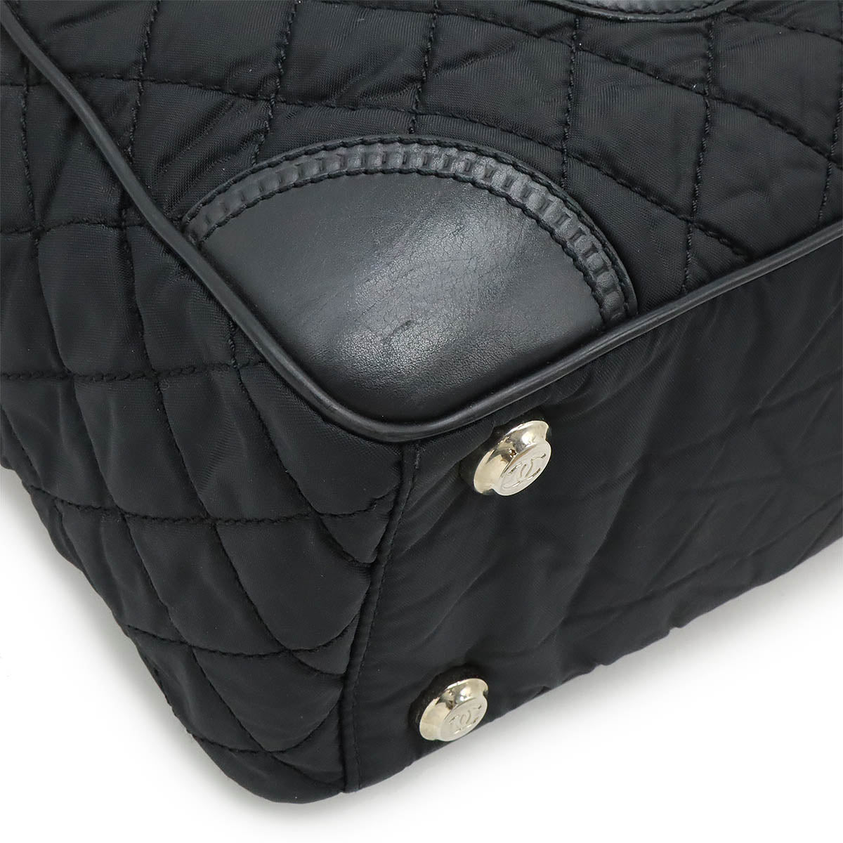 Top Quality Chanel Nylon Canvas Leather Tote Bag A33100