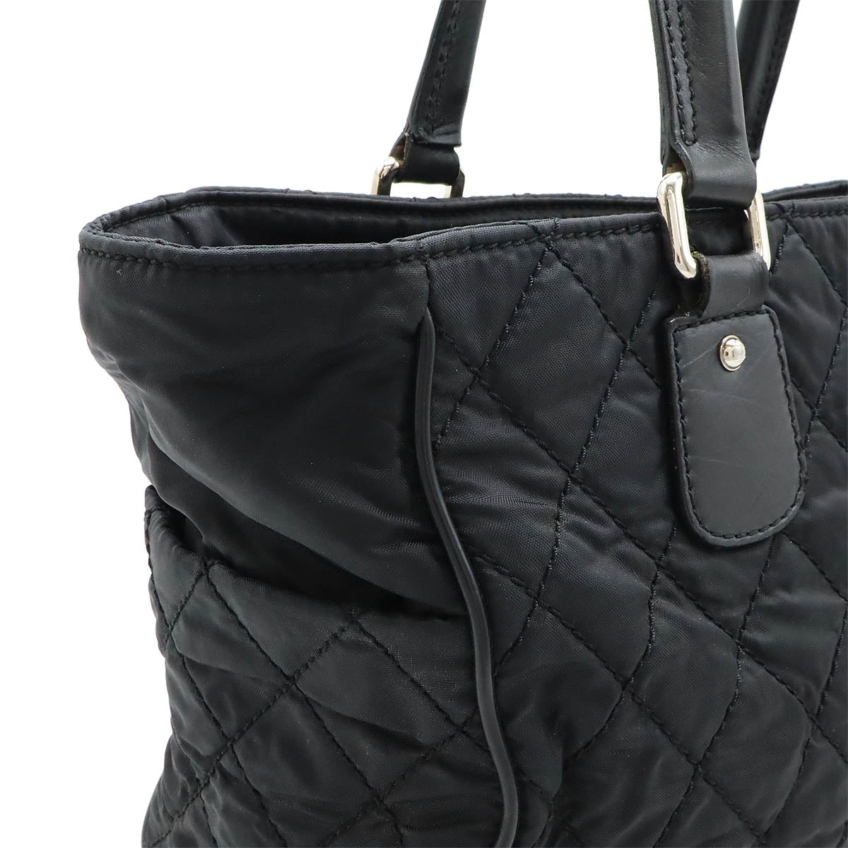 Top Quality Chanel Nylon Canvas Leather Tote Bag A33100