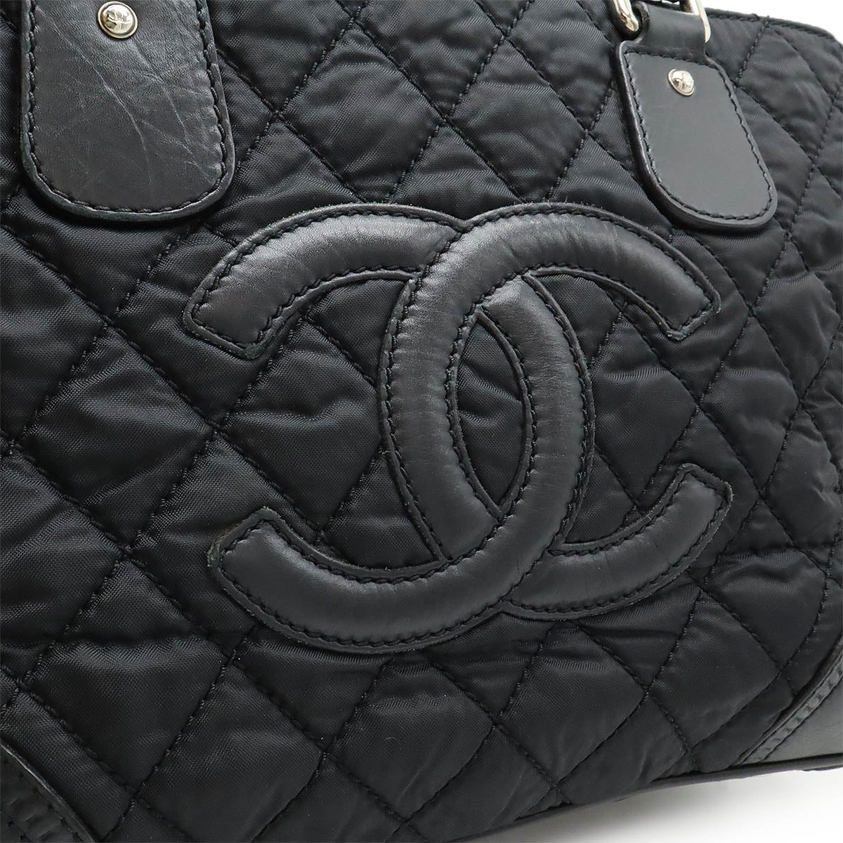 Top Quality Chanel Nylon Canvas Leather Tote Bag A33100