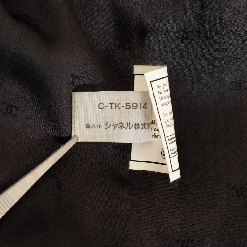 Top Quality Chanel Wool Cotton Silk Jacket Skirt Set