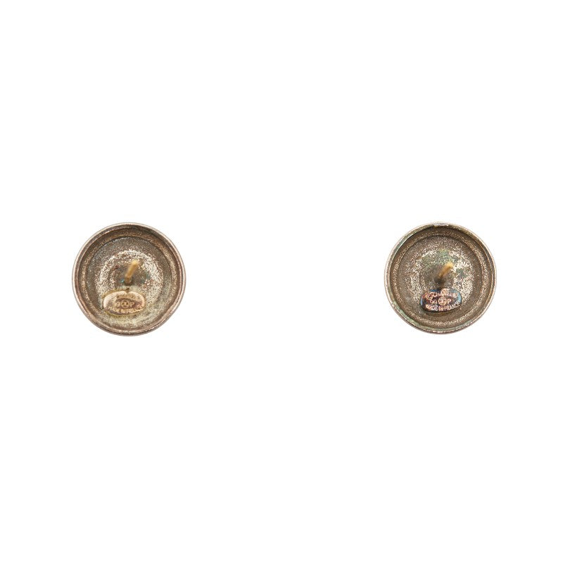 Top Quality Chanel Vintage Coco Mark Gold Plated Earrings