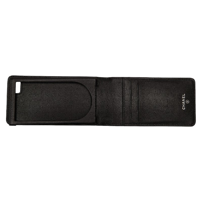 Top Quality Chanel Caviar Skin Coco Mark iPhone 4 Case Black