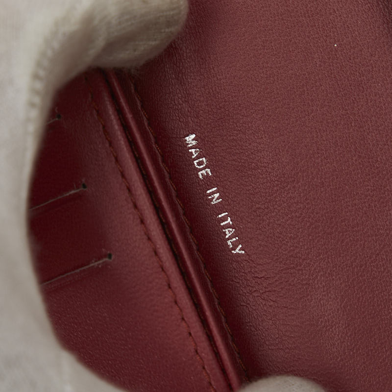 Top Quality Chanel Boy Long Wallet Wine Red Leather