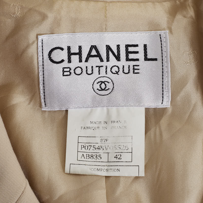 Top Quality Chanel Wool Long Double Tailored Jacket