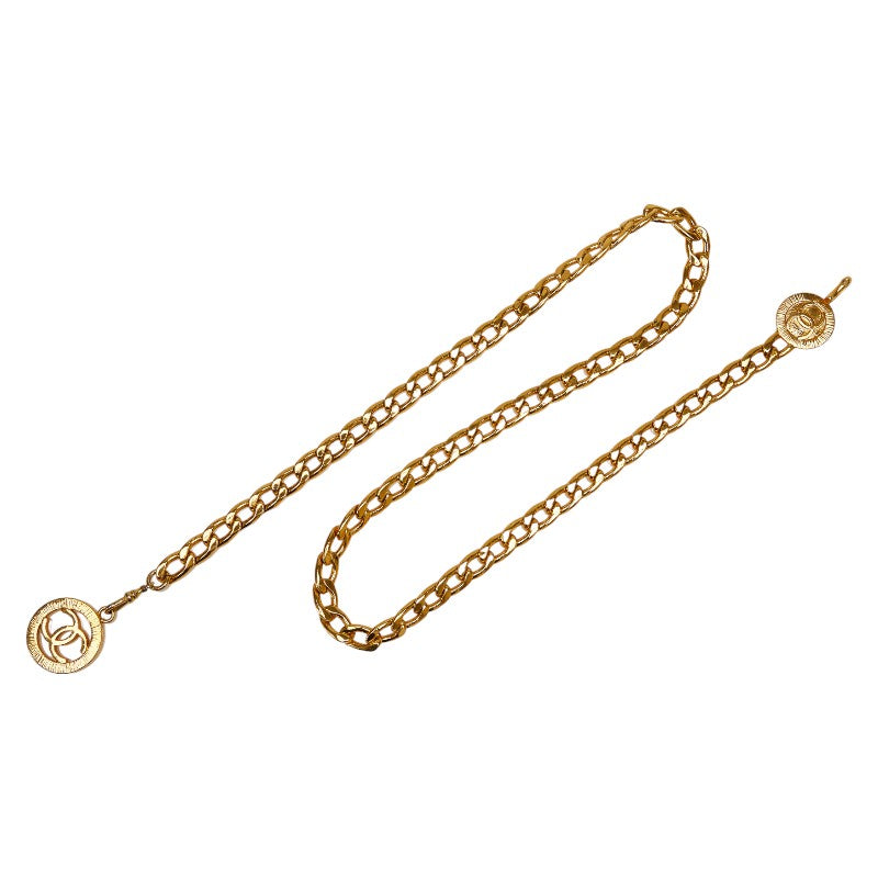 Top Quality Chanel Vintage Coco Mark Chain Belt Gold