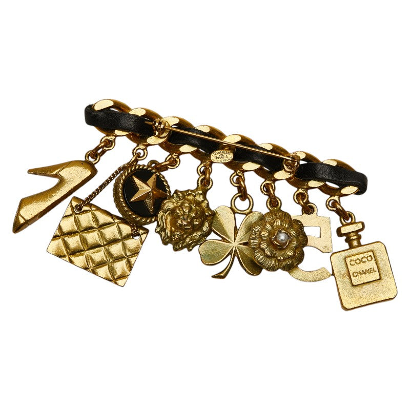 Top Quality Chanel Vintage Matelasse Coco Mark Charm Brooch