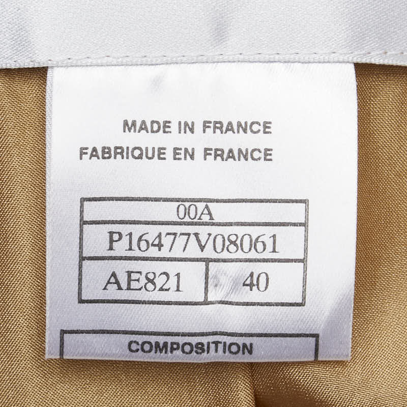 Top Quality Chanel Coco Mark Long Coat Silk Wool Nylon