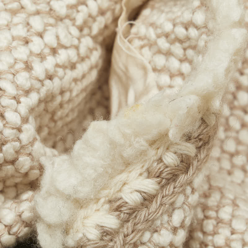 Top Quality Chanel Wool Silk Long Coat Beige