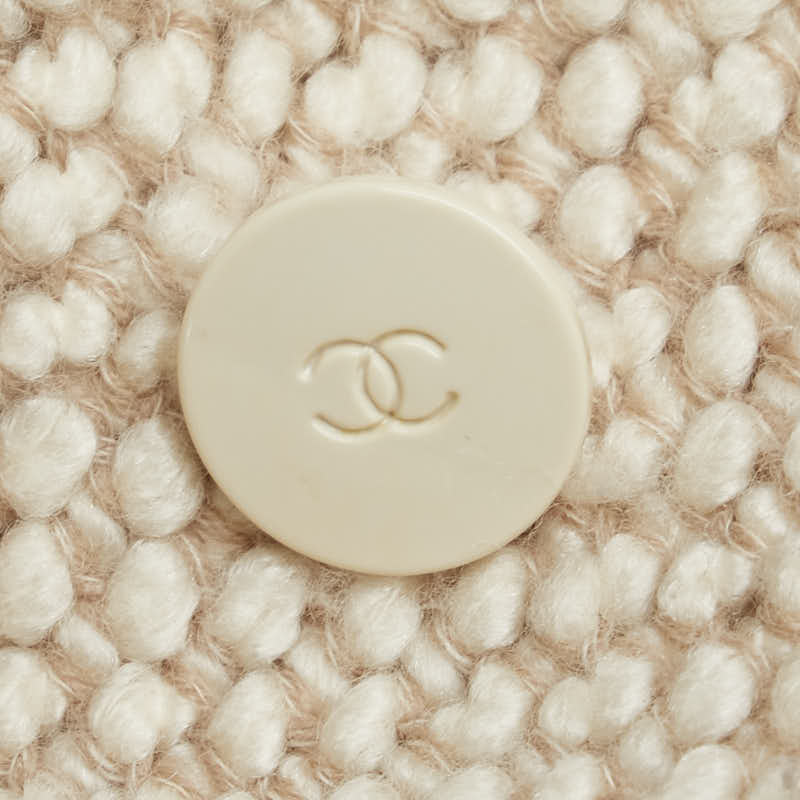 Top Quality Chanel Wool Silk Long Coat Beige