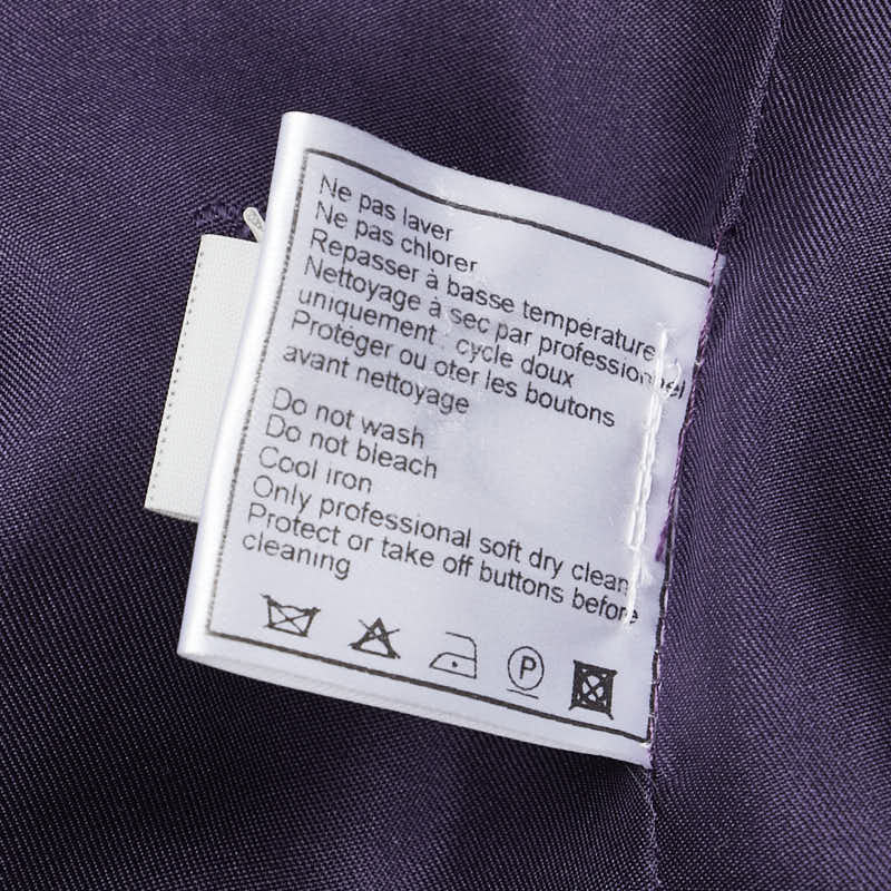 Top Quality Chanel Vintage Coco Mark Jacket Purple