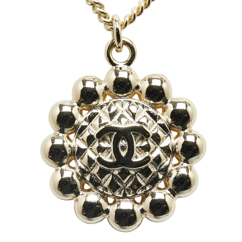 Top Quality Chanel Coco Mark Chain Necklace Gold Plated Pearl