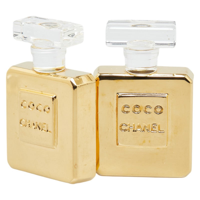 Top Quality Chanel Logo Perfume Bottle Earrings Gold