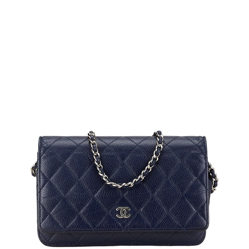 Top Quality Chanel Caviar Skin Chain Wallet Bag