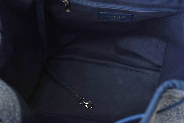 Top Quality Chanel Cotton Canvas Denim Backpack Chain Bag Deauville 2018 Cruise Line