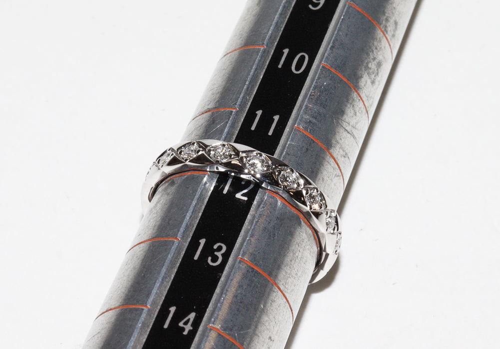 Top Quality Chanel K18WG Diamond Coco Crush Ring Mini Model