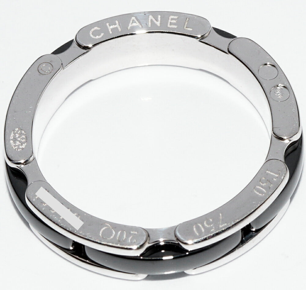 Top Quality Chanel J12 Ultra Ring Black Ceramic K18WG
