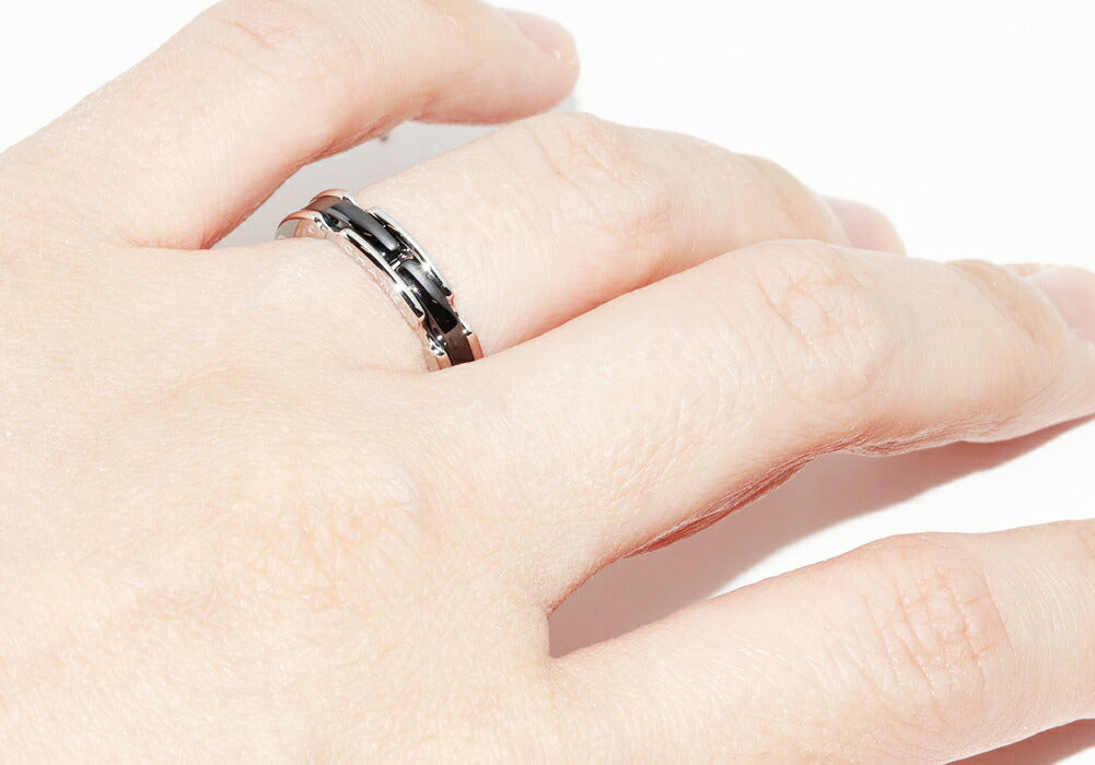 Top Quality Chanel J12 Ultra Ring Black Ceramic K18WG