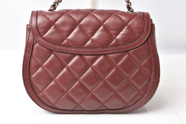 Top Quality Chanel Lambskin Chain Shoulder Saddle Bag