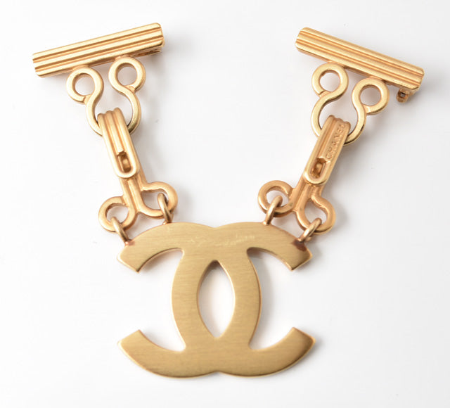 Top Quality Chanel Vintage Gold Brooch Pin