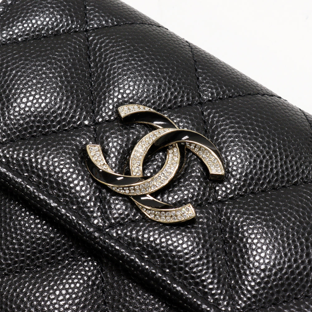 Top Quality Chanel Caviar Skin Coin Case AP3340