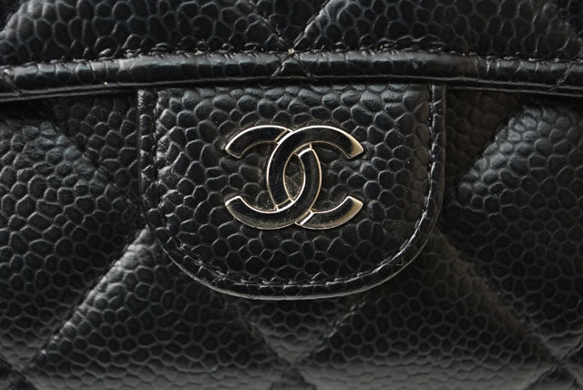 Top Quality Chanel Caviar Skin Long Wallet Timeless Classic Matelasse AP0241