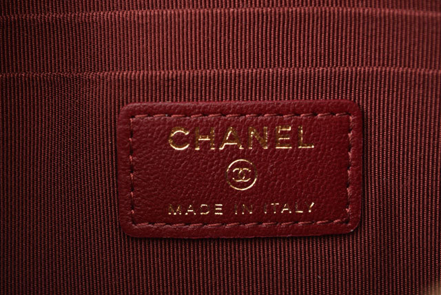 Top Quality Chanel Red Velvet Clutch Bag/Flat Pouch