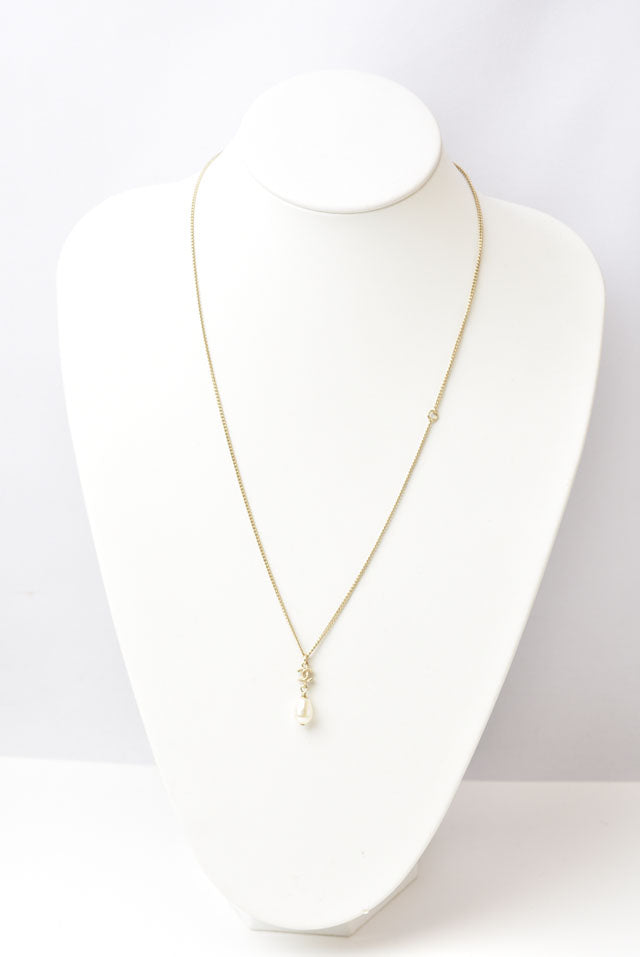 Top Quality Chanel Coco Mark Pearl Motif Necklace Pendant