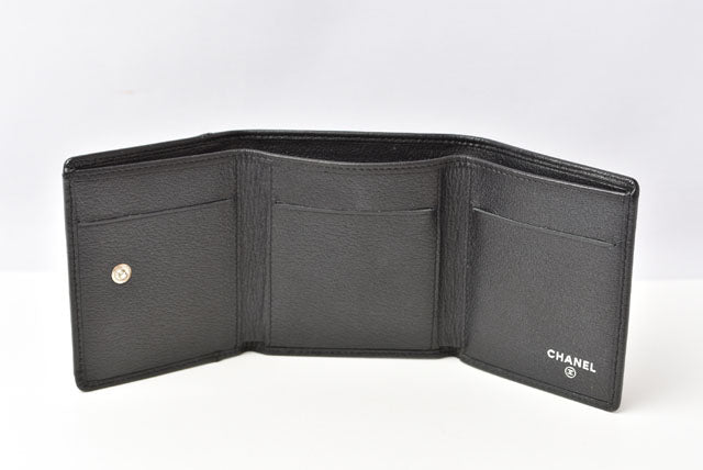 Top Quality Chanel Camellia Lambskin Compact Wallet