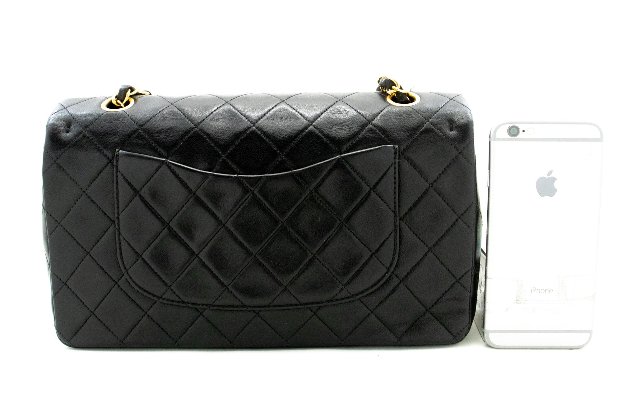 Top Quality Chanel Classic Double New 10 Chain Shoulder Bag Black Lambskin
