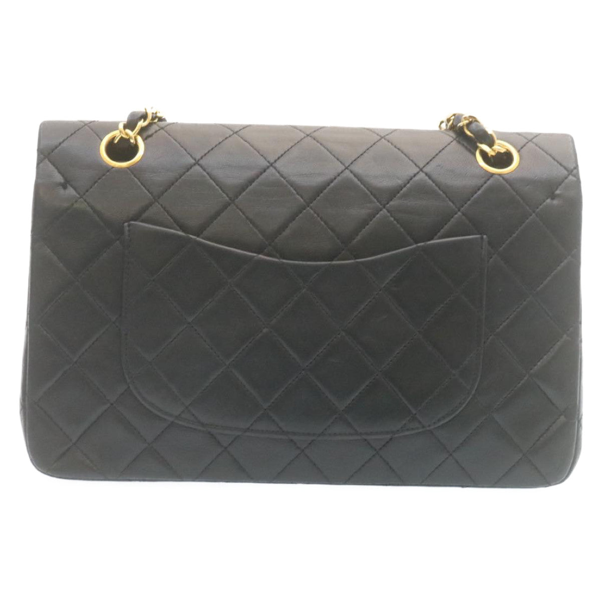 Top Quality Chanel Classic Matelasse 25 Chain New Shoulder Bag Lamb Skin Black Auth 27848A