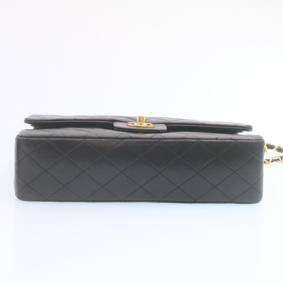 Top Quality Chanel Classic Matelasse 25 Chain New Shoulder Bag Lamb Skin Black Auth 29001A