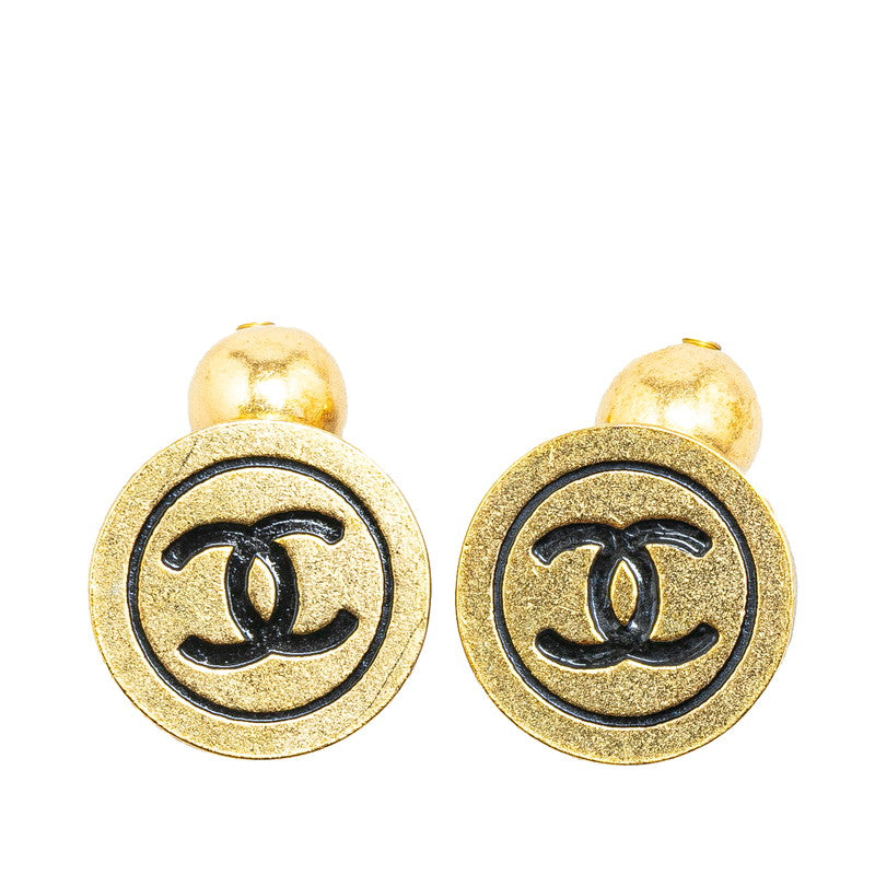 Top Quality Chanel Vintage Coco Mark Gold Cuffs