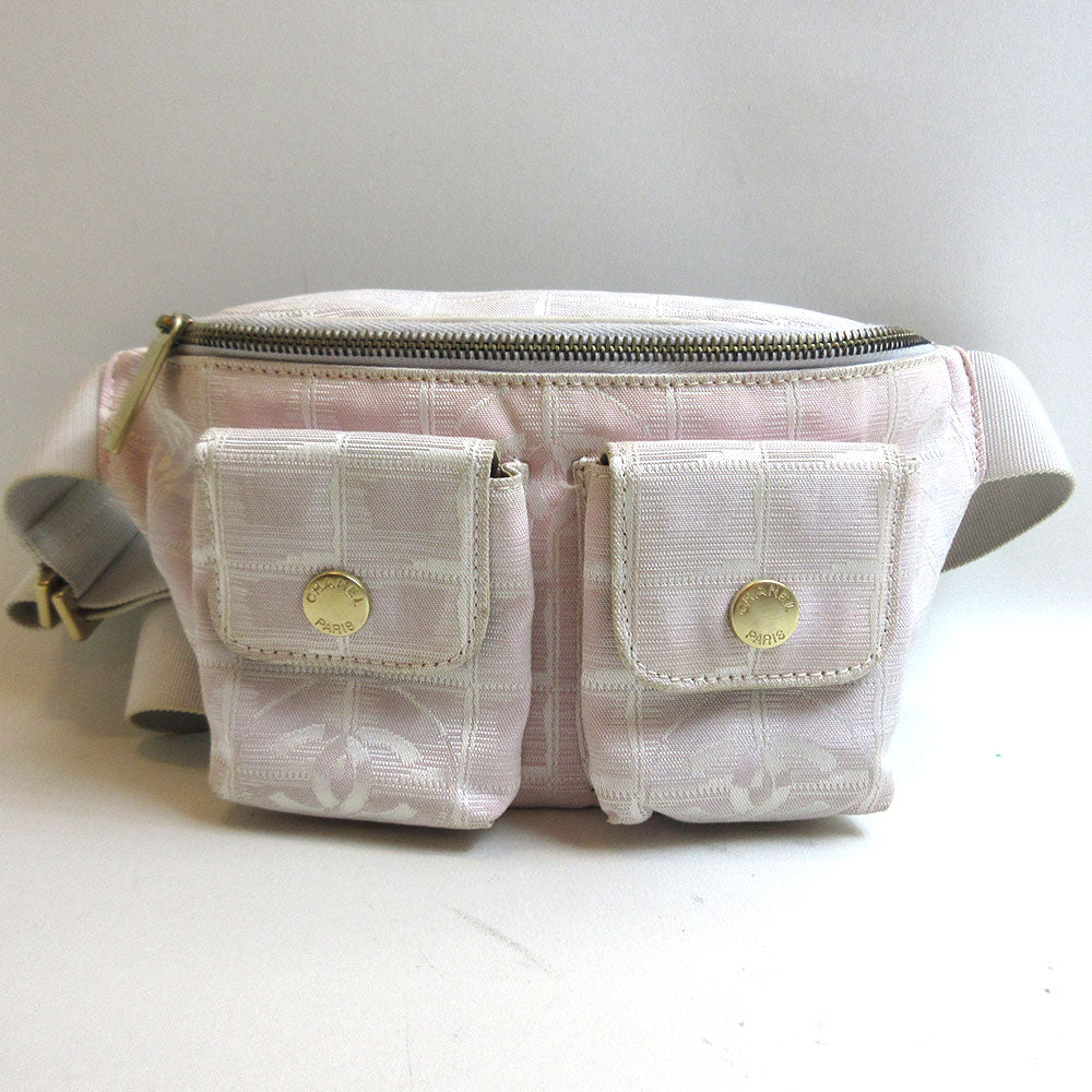 Top Quality Chanel Nylon Jacquard New Travel Line Waist Pouch