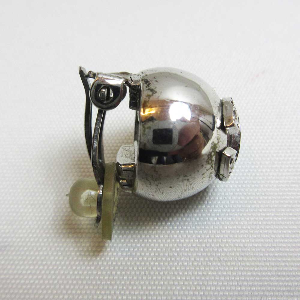 Top Quality Chanel Silver Earrings Coco Mark AB Rank