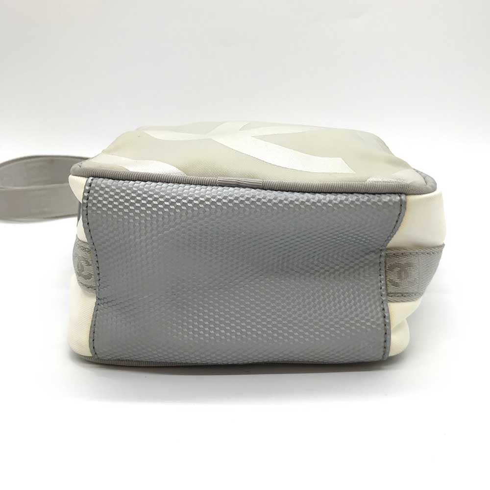 Top Quality Chanel Nylon Sports Line Shoulder Bag White Ivory