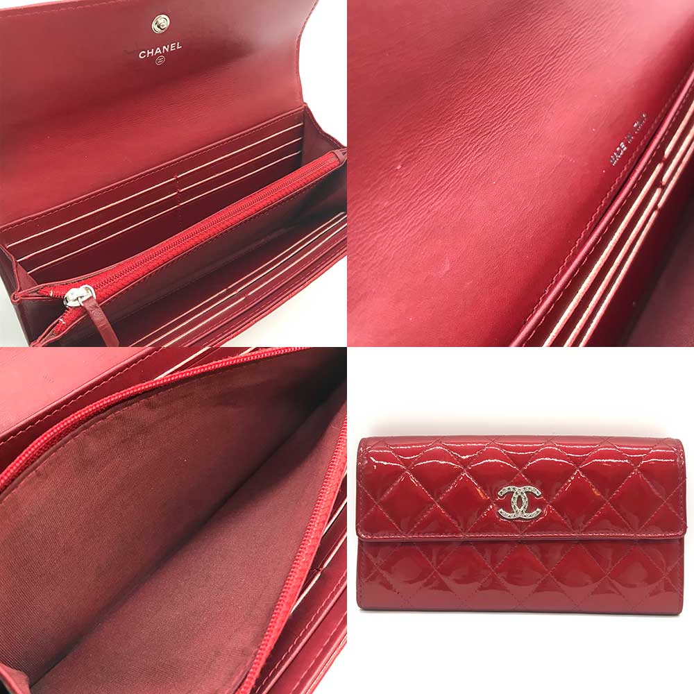 Top Quality Chanel Matelasse Long Wallet Bordeaux