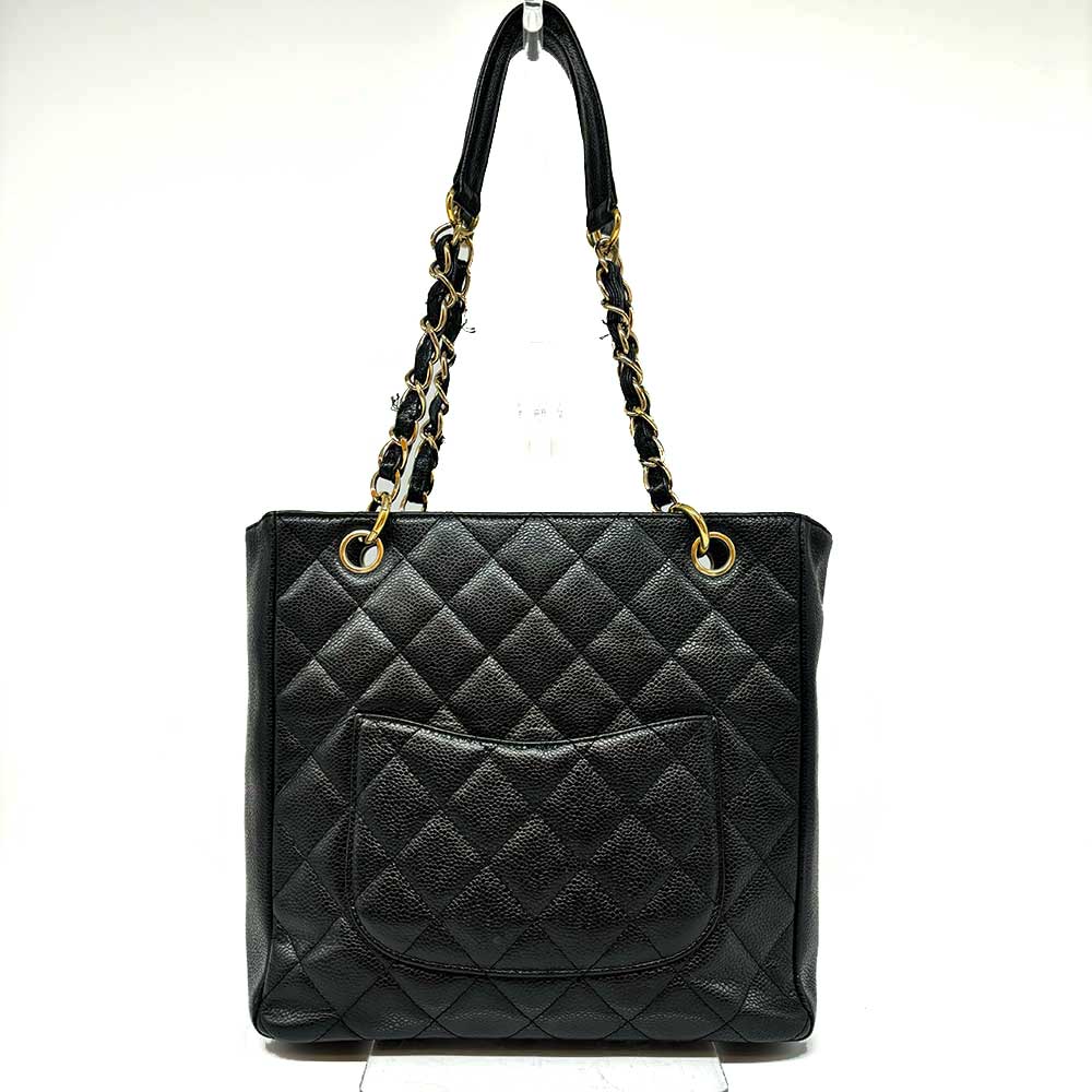 Top Quality Chanel Caviar Skin Chain Shoulder Tote Bag