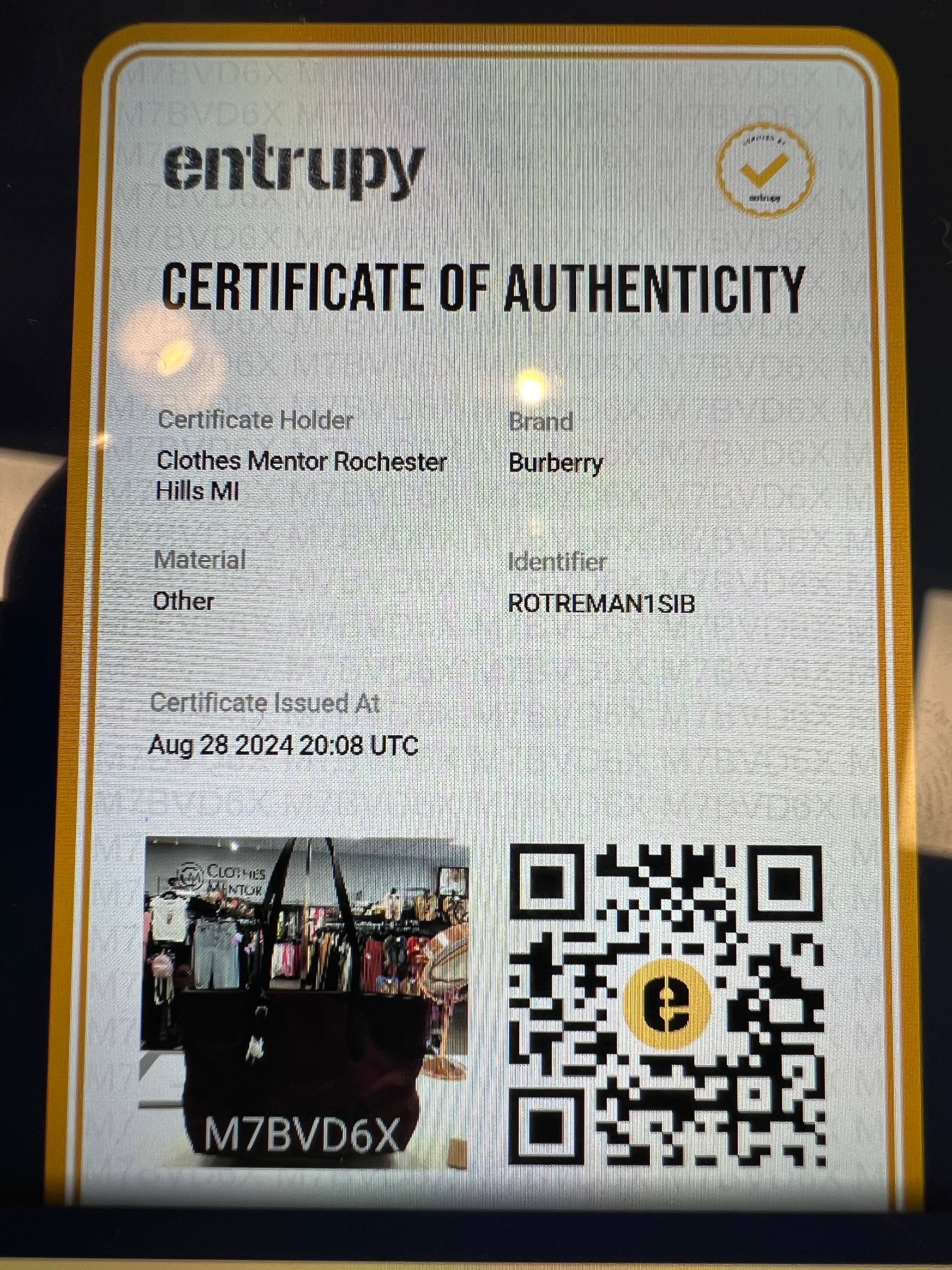 Tote Luxury Designer By Burberry. Size: Medium