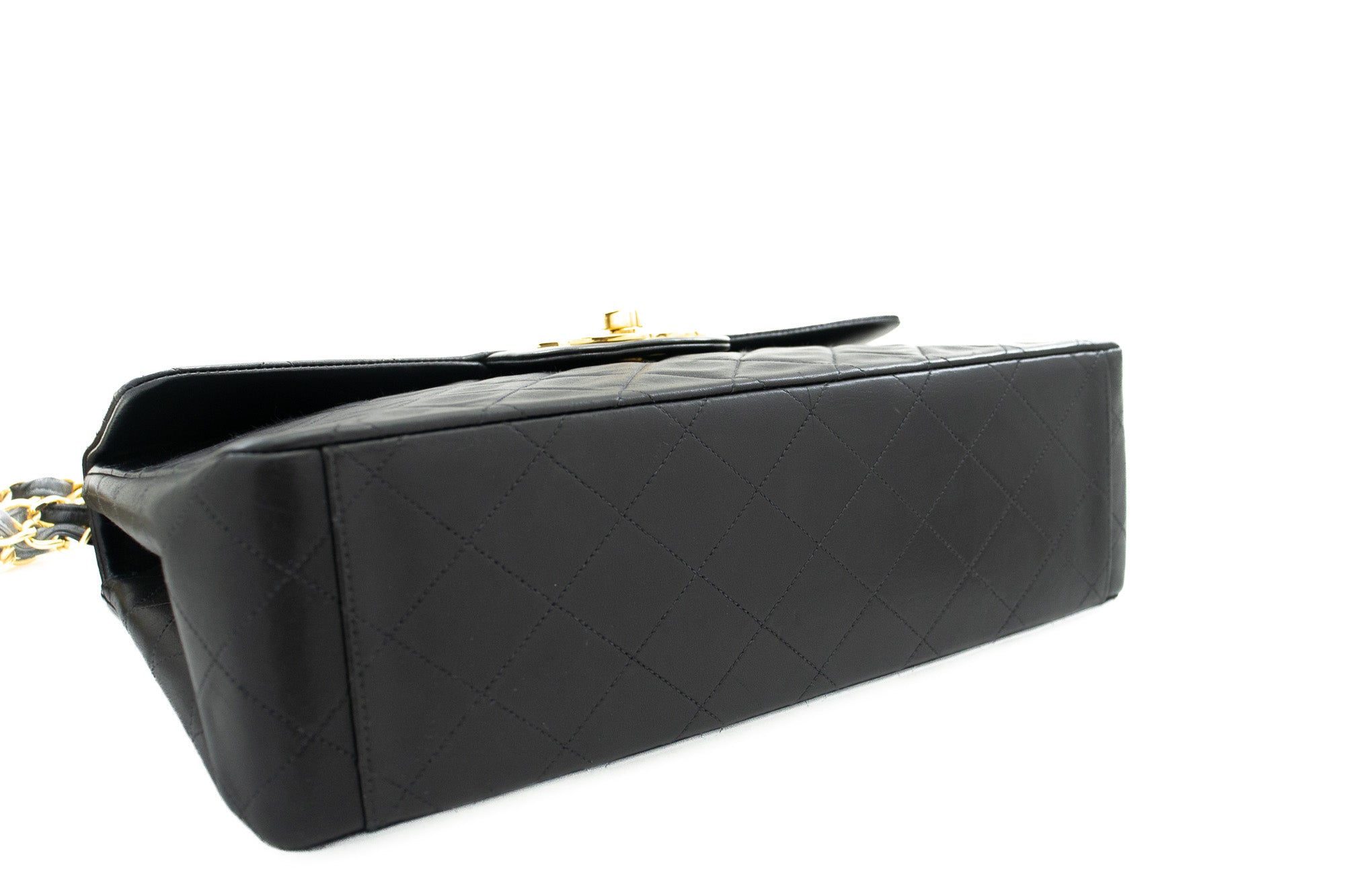 Top Quality Chanel Classic Large 13 New Chain Shoulder Bag Black Lambskin
