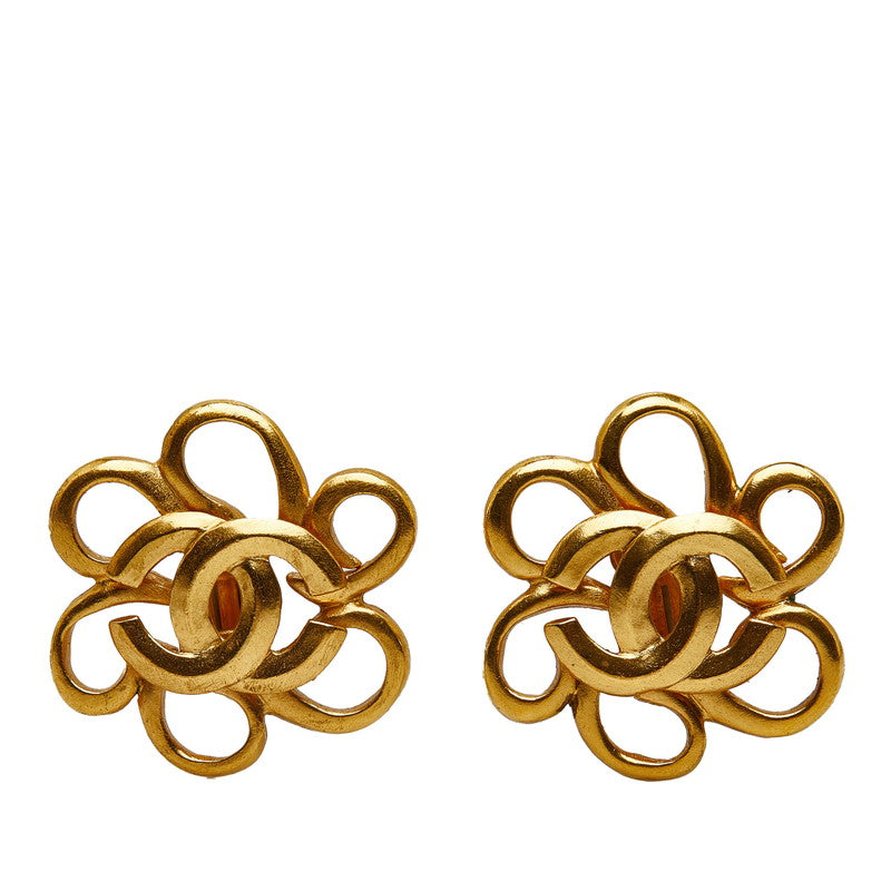 Top Quality Chanel Flowers Cocomark Earrings Gold Ladies Chanel